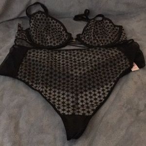 Victoria’s Secret Unlined Demi Bra 36D & Panty XL